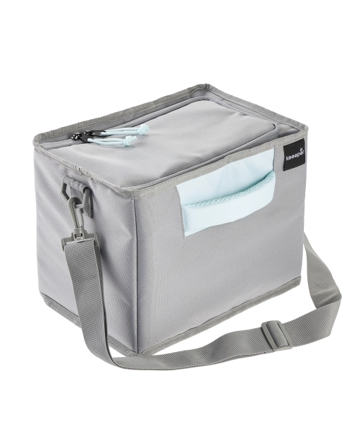 Zdjęcie: Torba termiczna Nea z regulowanym paskiem, składana 13 L aquamarine KEEEPER