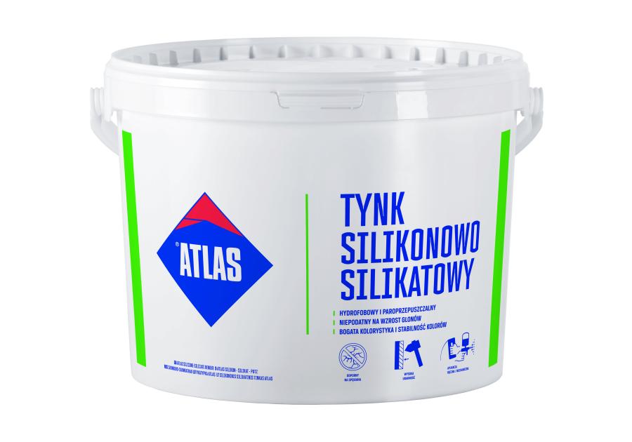 Zdjęcie: Baza tynku silikonowego-silikatowego SAH N 150 biała 25 kg ATLAS