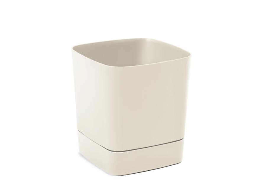 Zdjęcie: Donica z podstawką Clima 30x30 cm beżowa LAMELA PLASTIC