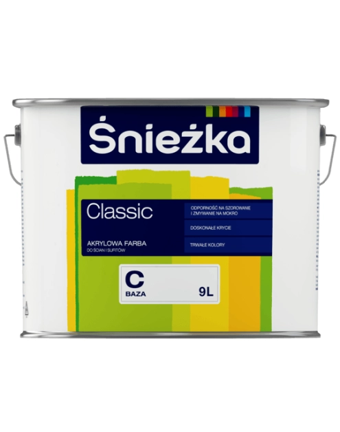 Zdjęcie: Emulsja akrylowa Classic BazaC 9L ŚNIEŻKA