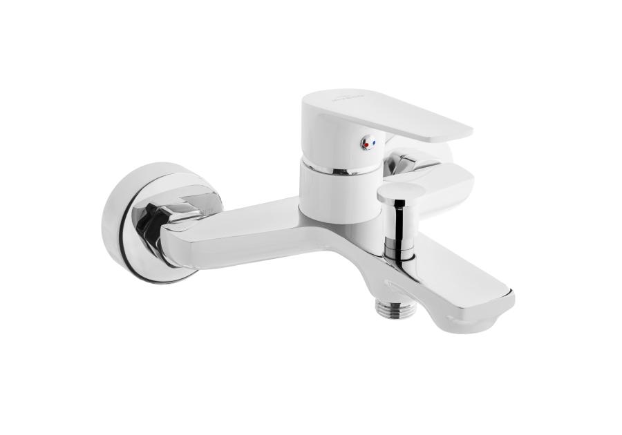 Zdjęcie: Bateria wannowa Dokos biały/chrom INVENA