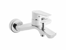 Bateria wannowa Dokos biały/chrom INVENA