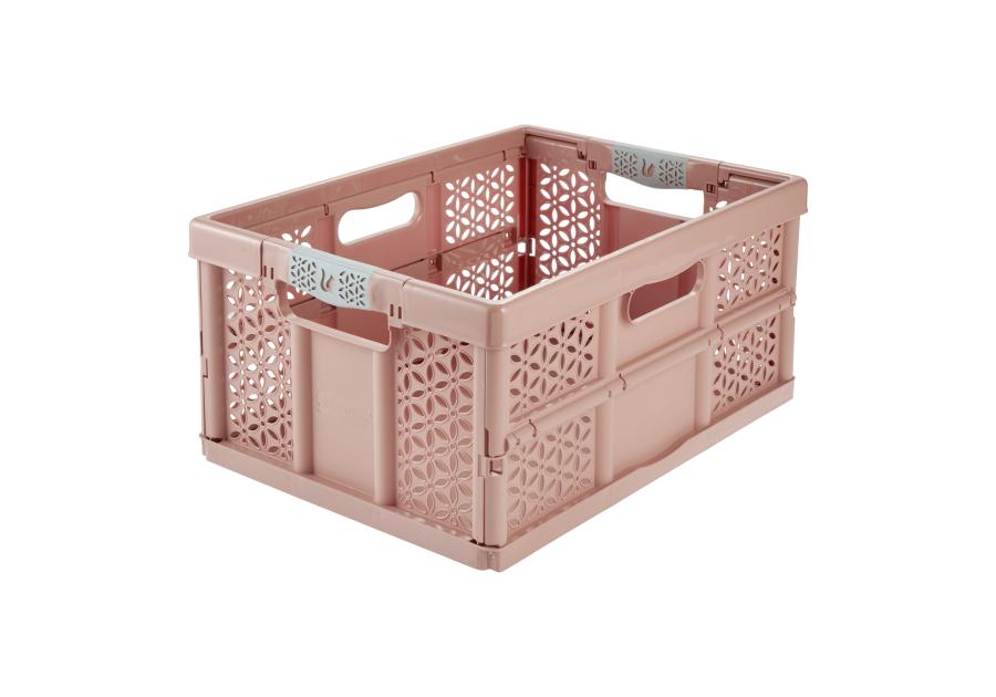 Zdjęcie: Kosz składany Lea z miękkimi uchwytami 32 L nordic red KEEEPER