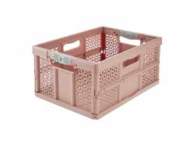 Kosz składany Lea z miękkimi uchwytami 32 L nordic red KEEEPER