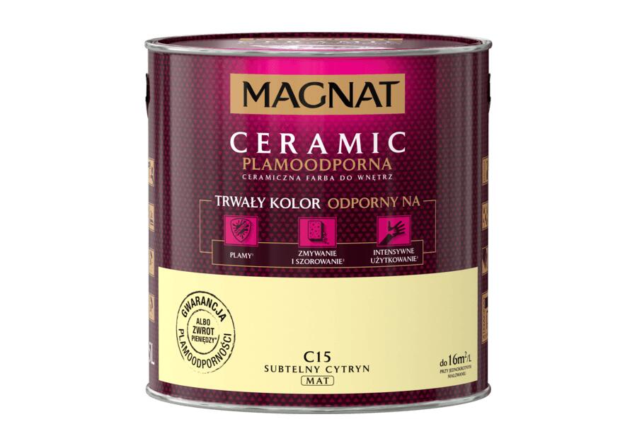 Zdjęcie: Farba ceramiczna 2,5 L subtelny cytryn MAGNAT CERAMIC