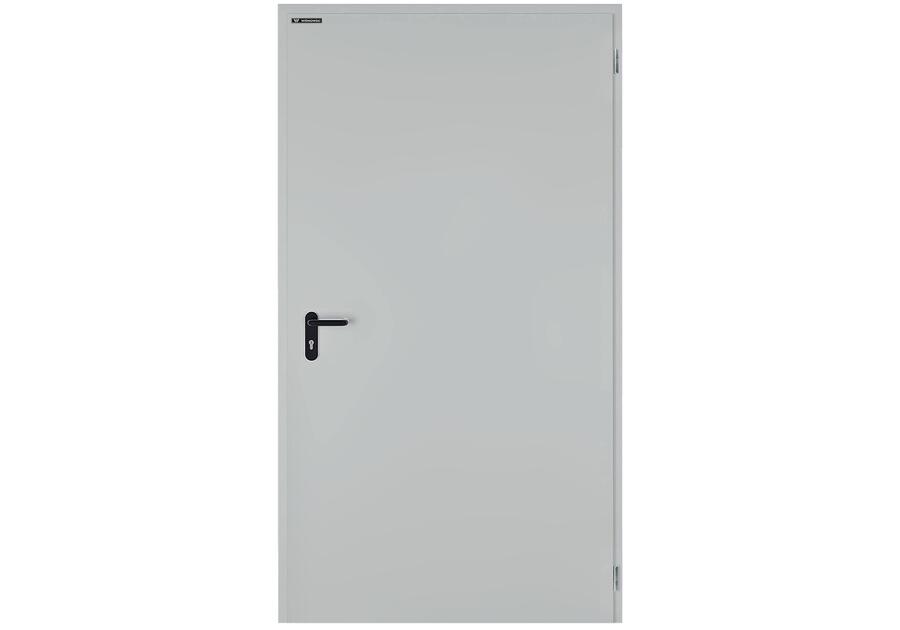 Zdjęcie: Drzwi Zewnętrzne Technical 40 kolor RAL 7035, 1060x2045 grubość 40 mm prawe na zewnątrz WIŚNIOWSKI