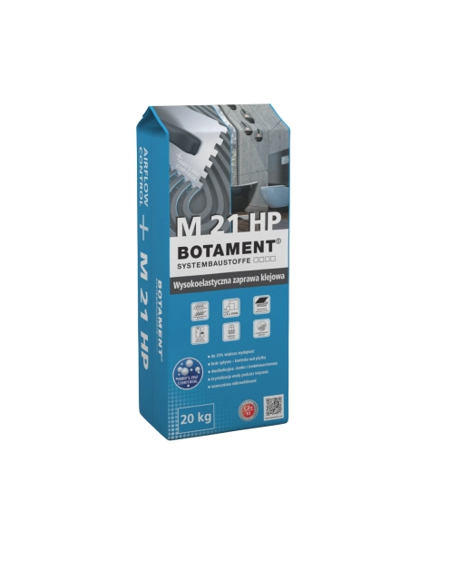 Zdjęcie: Zaprawa klejowa M 21 HP - 20 kg wysokoelastyczna BOTAMENT