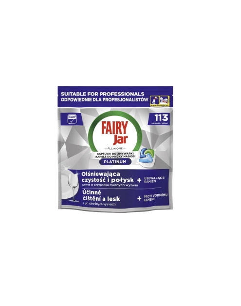Zdjęcie: Kapsułki do zmywarki Fairy Jar Platinum 113 szt. FAIRY