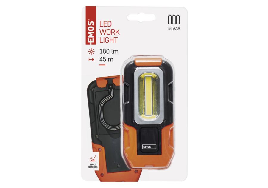 Zdjęcie: Latarka LED Cob 3W, 180 lm, 3xAAA  EMOS