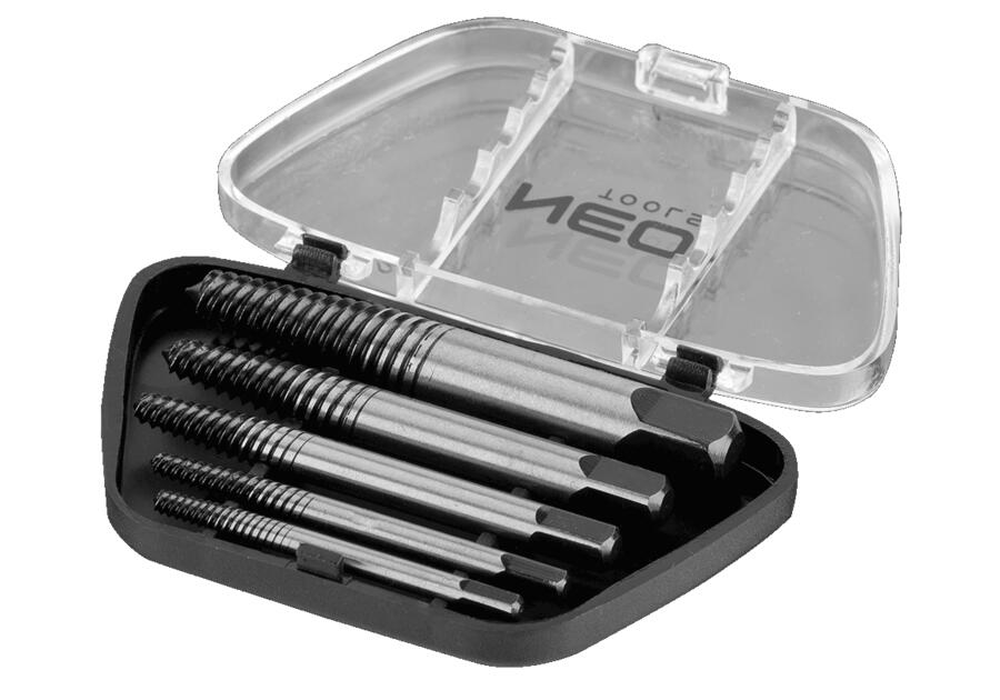 Zdjęcie: Wykrętaki do zerwanych śrub, zestaw 5 sztuk NEO