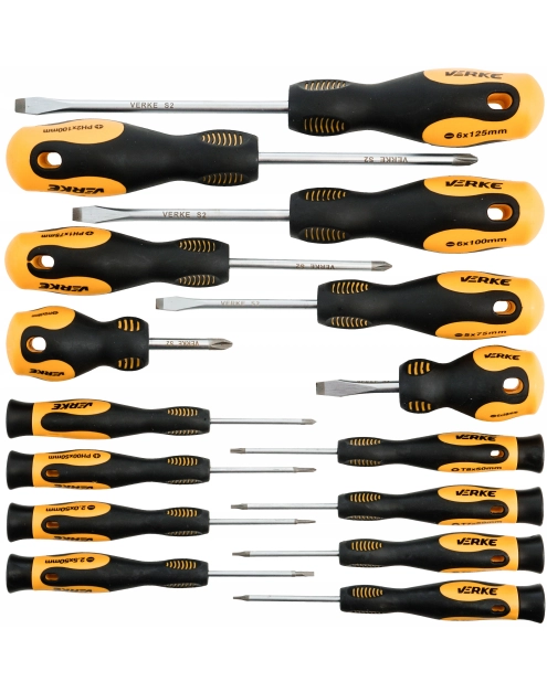 Zdjęcie: Zestaw wkrętaków 15-elementowy S2 VERKE PREMIUM