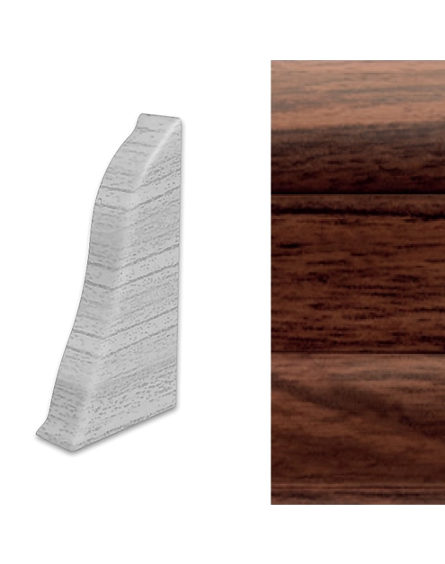 Zdjęcie: Zakończenie lewe do listwy LM55 2 szt. orzech jupiter ARBITON