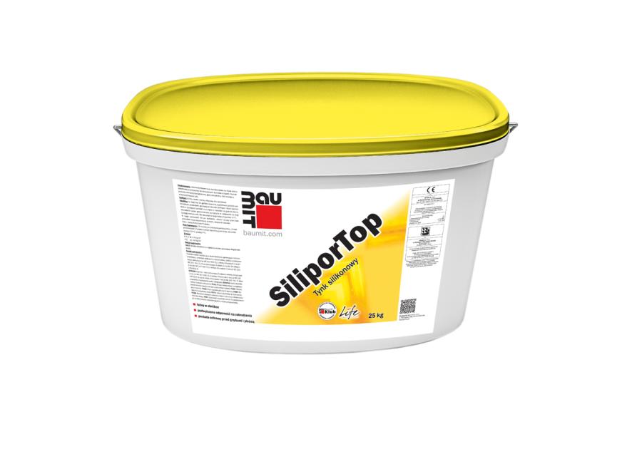 Zdjęcie: Tynk silikonowy SiliporTop K2 - kolor biały Life 0019 - 25 kg BAUMIT