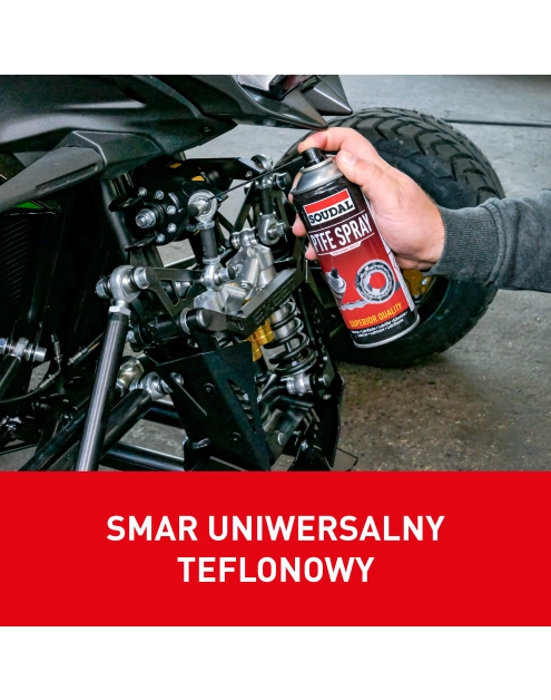 Zdjęcie: Smar teflonowy w sprayu uniwersalny PTFE Spray 400ml SOUDAL