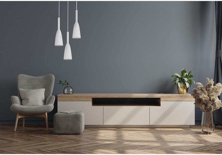 Zdjęcie: Lampa wisząca Solin 3 talerz biała LIGHT PRESTIGE