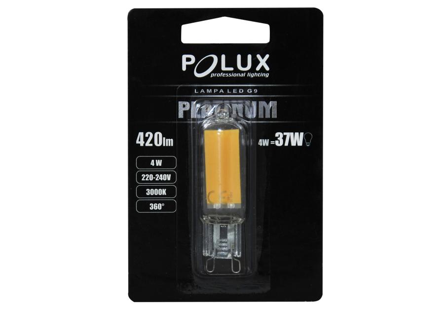 Zdjęcie: Żarówka LED Cob szklana, barwa ciepła 320 stopni  G9 420 lm, 4 W, 3000K  POLUX