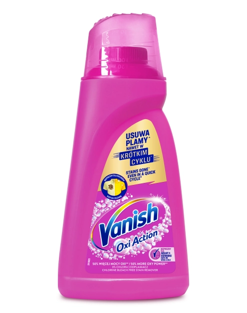 Zdjęcie: Odplamiacz w żelu Oxi Action Pink 1 L VANISH