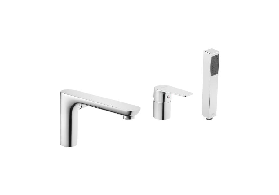 Zdjęcie: Bateria wannowa 3-otworowa Dokos chrom INVENA