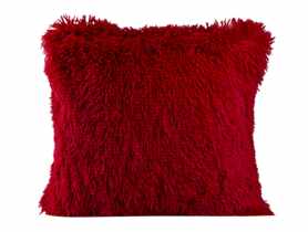 Poduszka dekoracyjna Futrzak 40x40 cm czerwona MISS LUCY