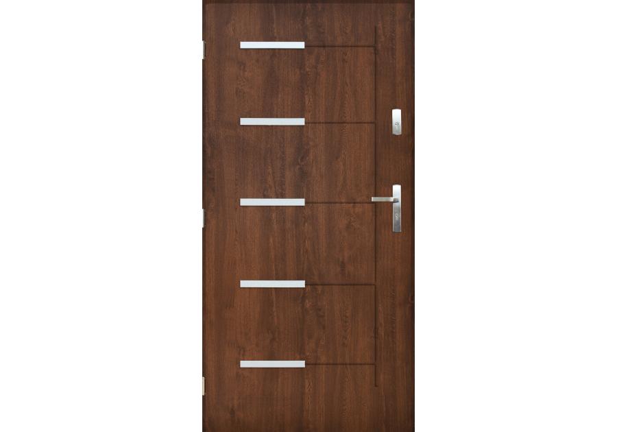 Zdjęcie: Drzwi zewnętrzne orlando orzech 80l komplet PANTOR
