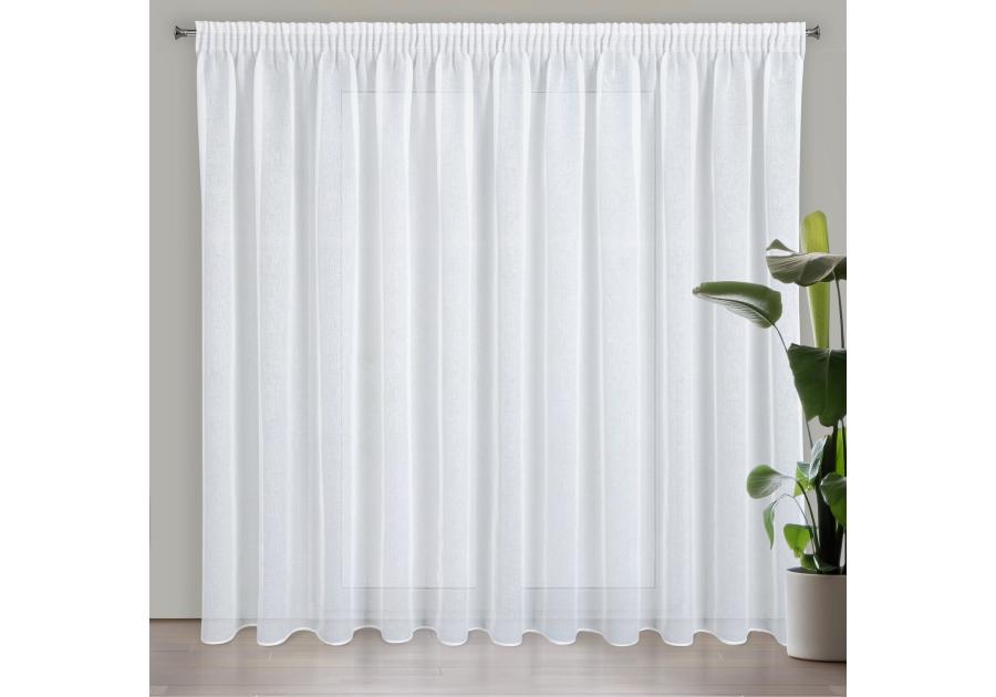 Zdjęcie: Firana gotowa Lana na taśmie 350 x 250 cm biały EUROFIRANY