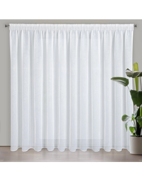 Zdjęcie: Firana gotowa Lana na taśmie 350 x 250 cm biały EUROFIRANY