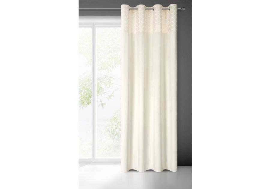 Zdjęcie: Zasłona gotowa Elen 140x250 cm kremowy EUROFIRANY