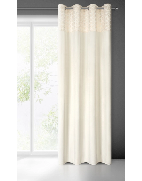 Zdjęcie: Zasłona gotowa Elen 140x250 cm kremowy EUROFIRANY
