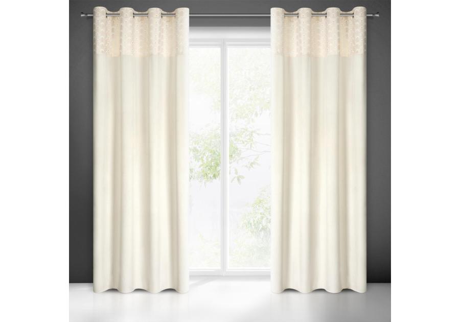 Zdjęcie: Zasłona gotowa Elen 140x250 cm kremowy EUROFIRANY