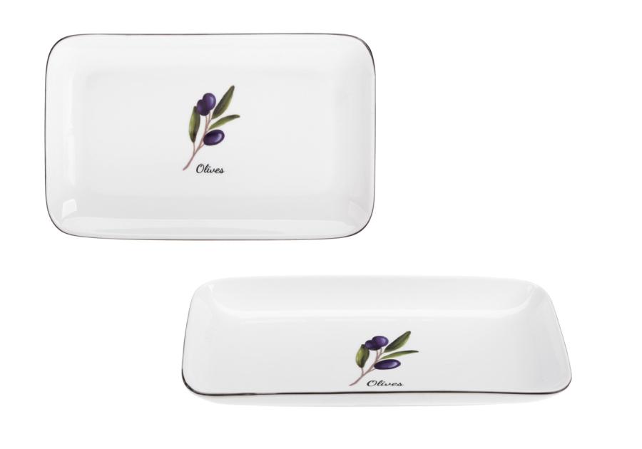 Zdjęcie: Półmisek Prowansja 20 cm z porcelany New Bone 81480 Olives RAVI