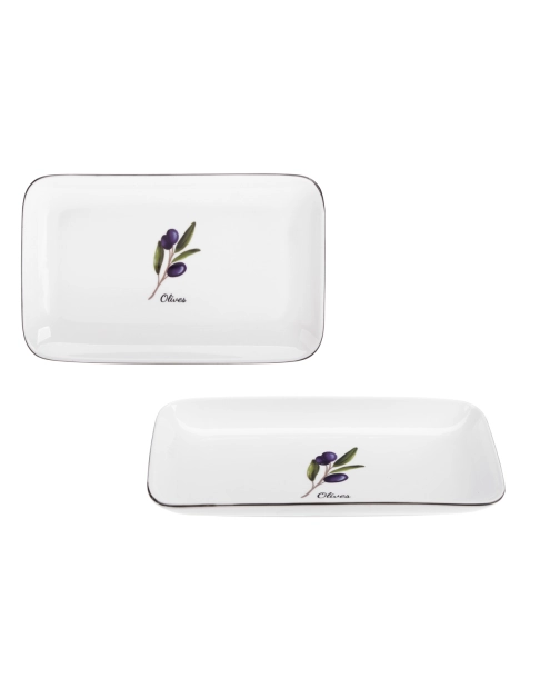 Zdjęcie: Półmisek Prowansja 20 cm z porcelany New Bone 81480 Olives RAVI