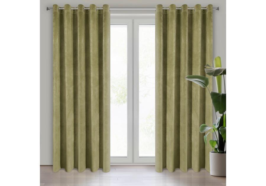 Zdjęcie: Zasłona gotowa Villa 140x250 cm oliwkowy EUROFIRANY