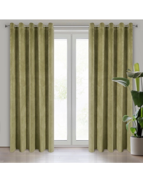 Zdjęcie: Zasłona gotowa Villa 140x250 cm oliwkowy EUROFIRANY