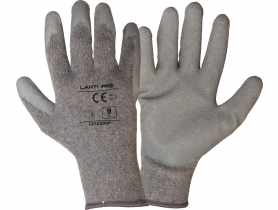 Rękawice lateks szare l210309p, karta, "9", CE, LAHTI PRO