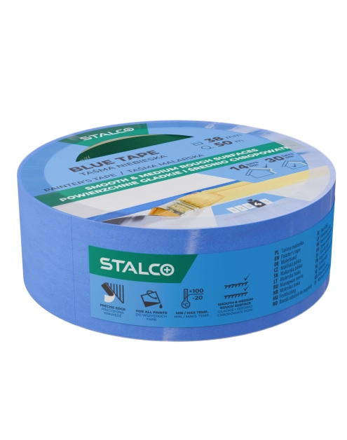 Zdjęcie: Taśma malarska niebieska 38 mm x 50 m STALCO