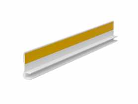 Listwa PVC BP12 Mini BU L300 6/3 biały, przyokienna dylatacyjna, tynkarska bez uszczelki BELLA PLAST