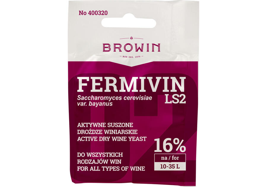 Zdjęcie: Drożdże winiarskie Fermivin LS2 7 g BROWIN