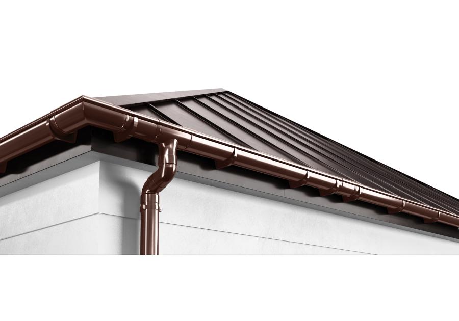 Zdjęcie: Narożnik wewnętrzny Kanion 160x 125 mm ciemny brąz WAVIN