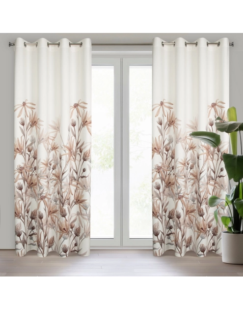 Zdjęcie: Zasłona gotowa Inez 140 x 250 cm beżowy EUROFIRANY