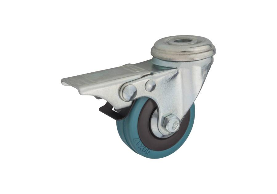 Zdjęcie: Zestaw jezdny obrotowy z hamulcem 50 mm, 40 kg otwór mocujący METRO