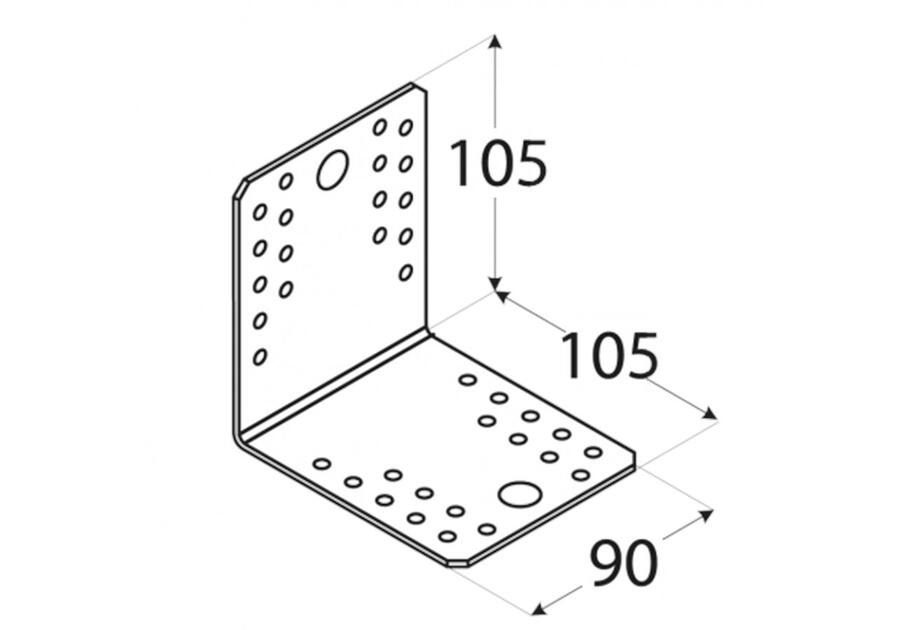 Zdjęcie: Kątownik łącznikowy 10,5x10,5x9 cm KL5 DMX