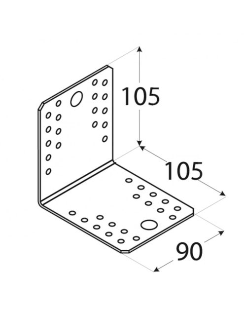 Zdjęcie: Kątownik łącznikowy 10,5x10,5x9 cm KL5 DMX