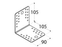 Zdjęcie: Kątownik łącznikowy 10,5x10,5x9 cm KL5 DMX