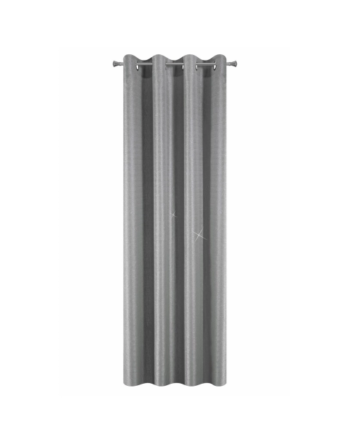 Zdjęcie: Zasłona Carina 140x250 cm srebrna na przelotkach EUROFIRANY