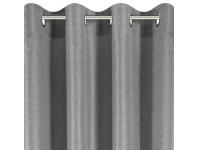 Zdjęcie: Zasłona Carina 140x250 cm srebrna na przelotkach EUROFIRANY