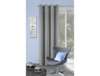 Zdjęcie: Zasłona Carina 140x250 cm srebrna na przelotkach EUROFIRANY