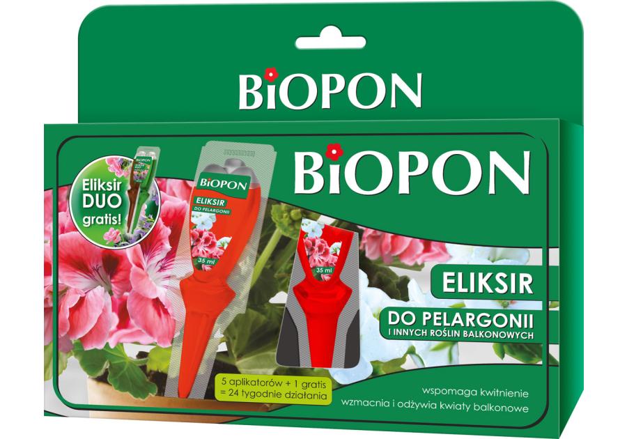 Zdjęcie: Eliksir do pelargonii i innych roślin balkonowych BIOPON