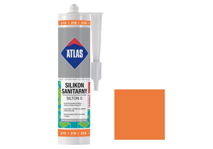Zdjęcie: Silikon sanitarny Silton S pomarańczowy ATLAS