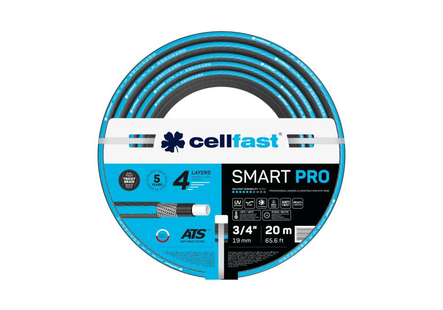 Zdjęcie: Wąż ogrodowy Smart Pro Ats 3/4" 20 m CELLFAST