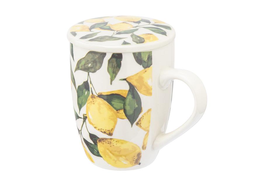 Zdjęcie: Kubek z zaparzaczem i pokrywką 340 ml dekoracja cytryny ALTOM DESIGN